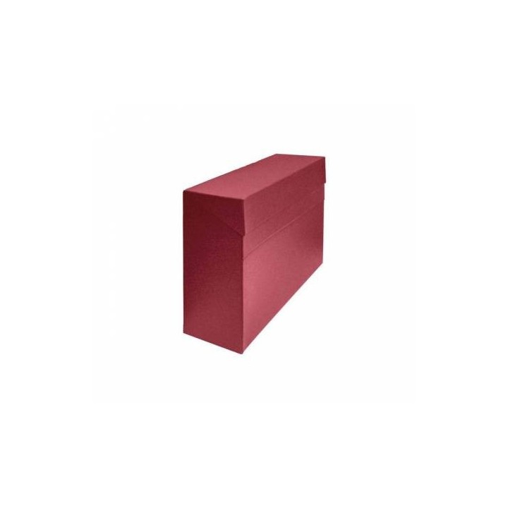 mariola caja transferencia a4 carton forrado en geltex  35x25,5x 11 cm  rojo mariola 1675ro