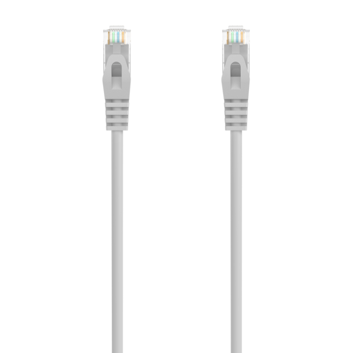 cable red aisens latiguillo rj45 lszh cat.6a utp awg24 30cm gris