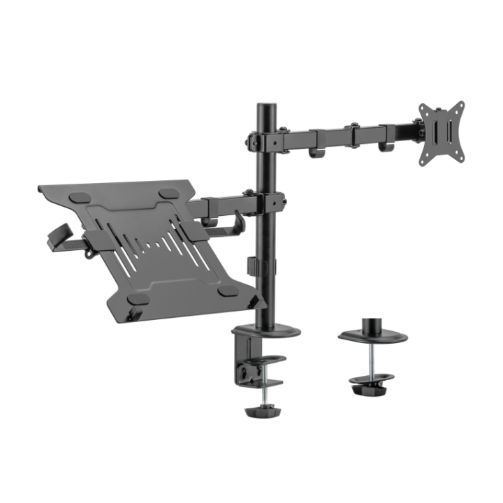 soporte monitor aisens mesa giratorio e inclinable portatil/monitor 9kg 17 32