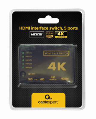 switch hdmi gembird 5 puertos