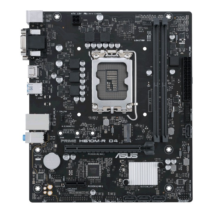 asus placa base asus intel prime h610m   r d4 m   atx    2x ddr4    4x sata3    2x usb 3.2    2x usb
