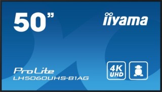 iiyama monitor iiyama 50 3840x2160, uhd, 500cd/m2, landscape portrait, mm 2x 10w, 3x hdmi, usb 2.0 x