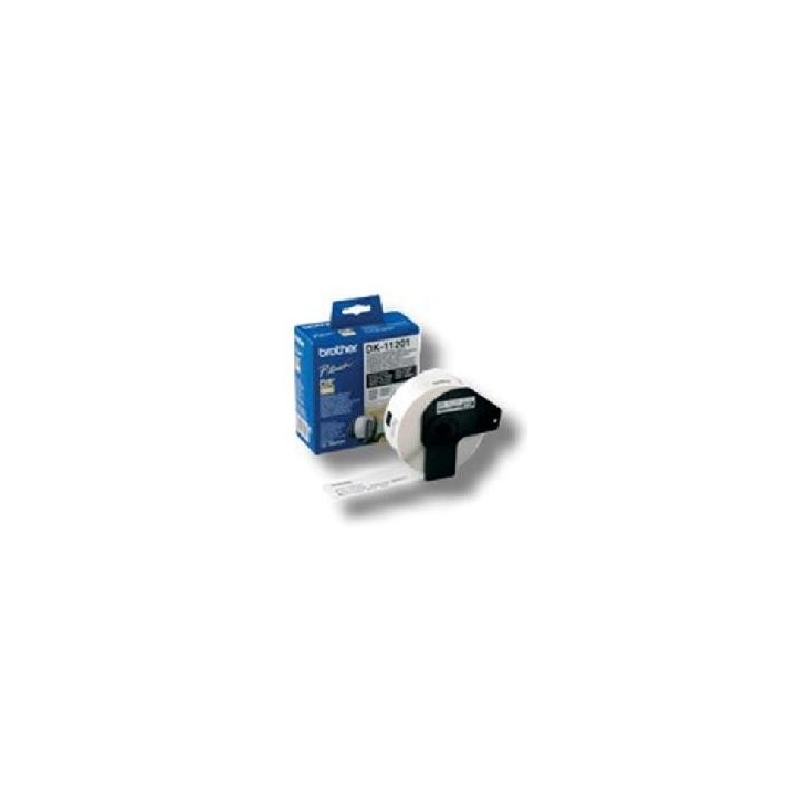 brother etiquetas papel precortada brother dk11201 29 x 90 mm 400   e ql   500a ql   500bw ql   560