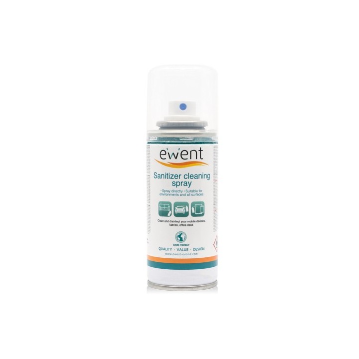 ewent ewent spray desinfectante para moviles, mascarillas, superficies, etc. 400ml