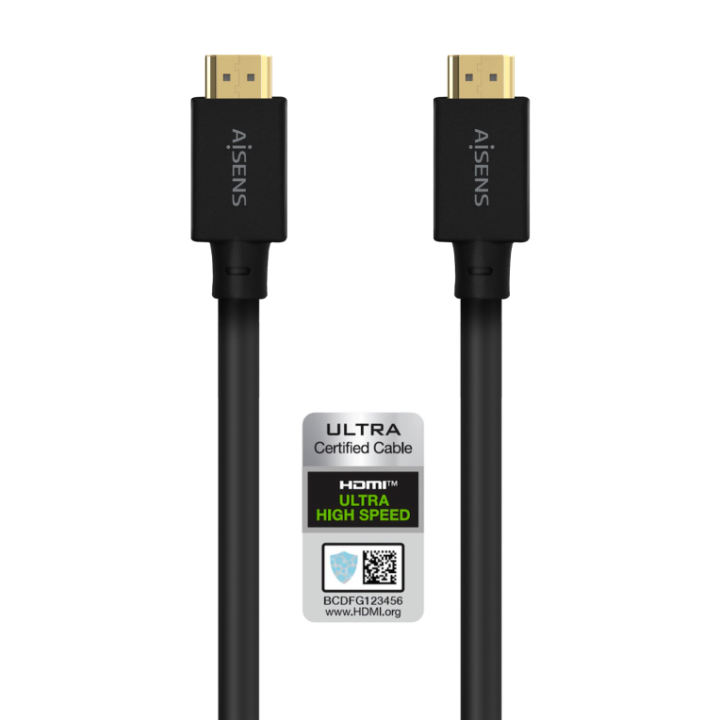 cable hdmi aisens v2.1 ultra alta velocidad 8k60hz m/m 5.0m negro