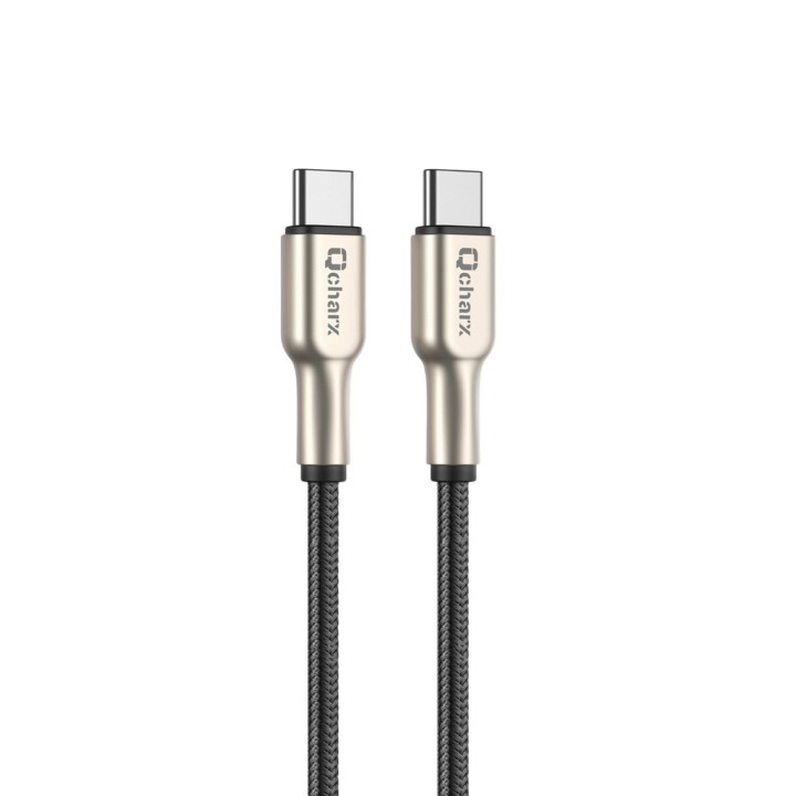 qcharx international cable qcharx new york tipo c a tipo c 3a 20w   1 m   zinc metalico cordon plate
