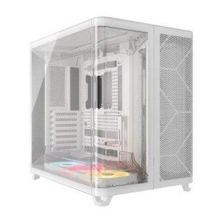 corsair corsair air 5400 lx r rgb icue link midi tower blanco