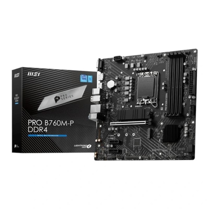 msi placa base pro b760m p ddr4 matx lga1700