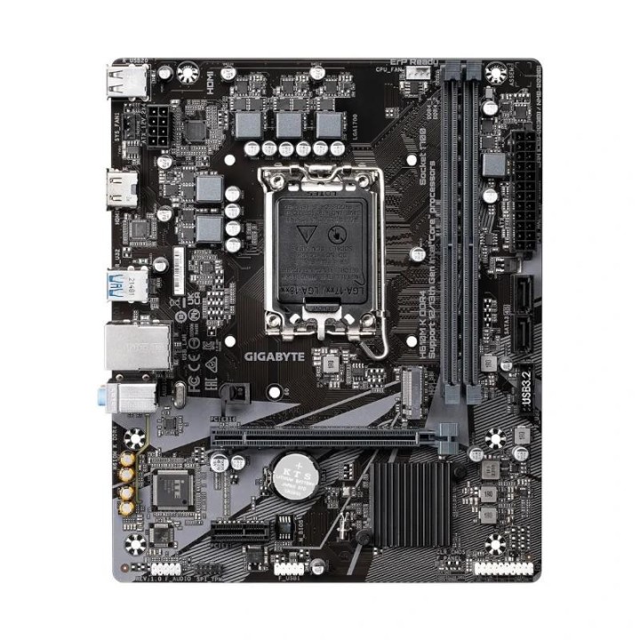 gigabyte placa base h610m k ddr4  matx 1700