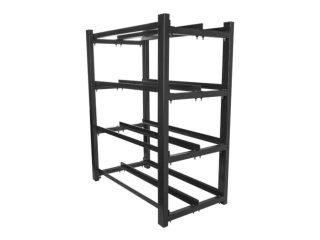 estanteria lanberg baterias ups 830x454 2 filas 4 niveles 8 marcos flat pack bk