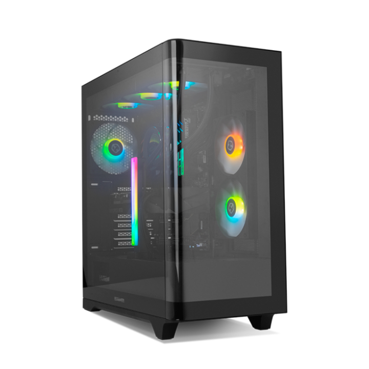 caja nox hummer ether atx semitorre cristal curvo negro