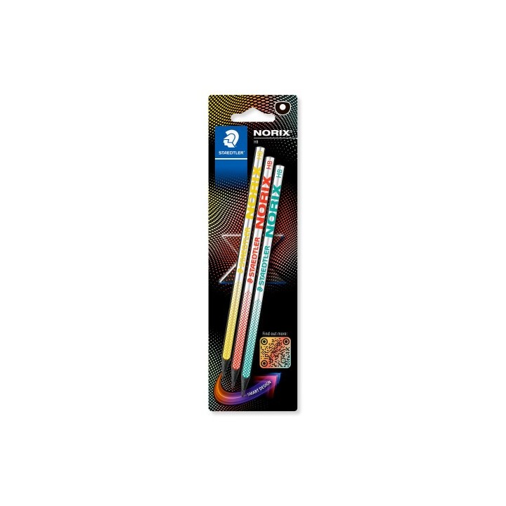 staedtler blister con 3 lapices de grafito norix hb staedtler 181 hbbk3