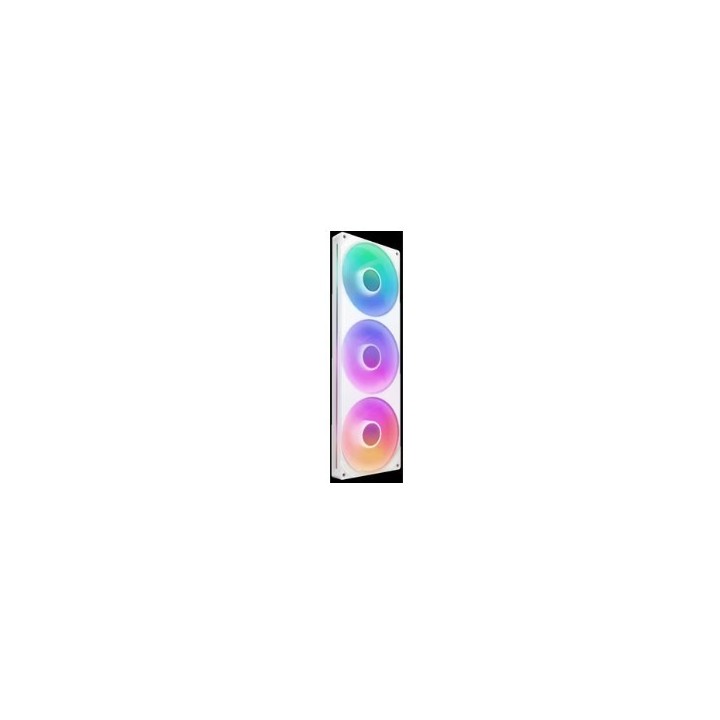 nzxt ventilador caja nzxt f420rgb core fan  single frame    blanco   rf u42hf w1
