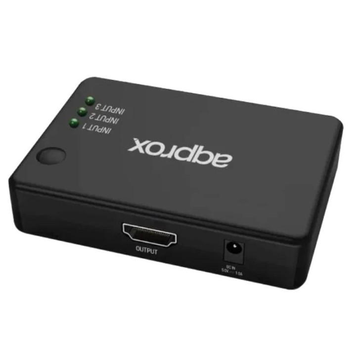 approx hdmi switch 4k hdmi 3 puertos 4k/30hz