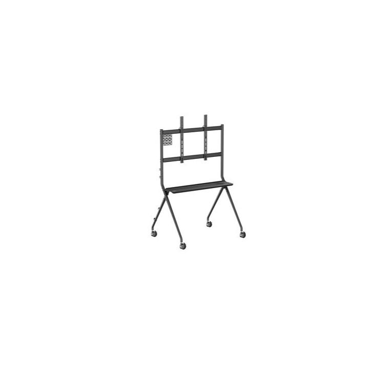 vogels vogels 7410110 essential meeting room trolley 50 86 80 kg with shelve and mini pc adapter ves