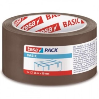 tesa pack 6 cintas de embalaje basic 50mm.x66m. marron tesa 58571 00000 00