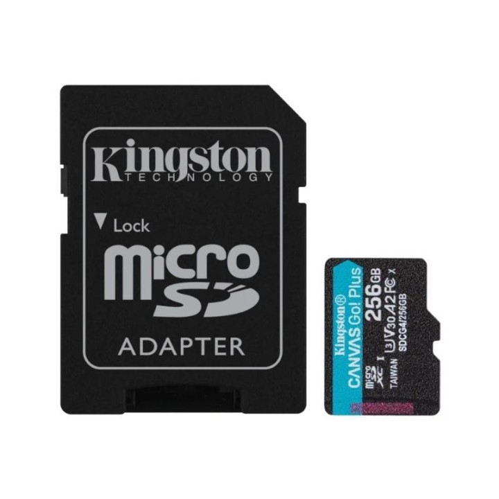 kingston microsd canvas go plus 4 256gb 200 mb s