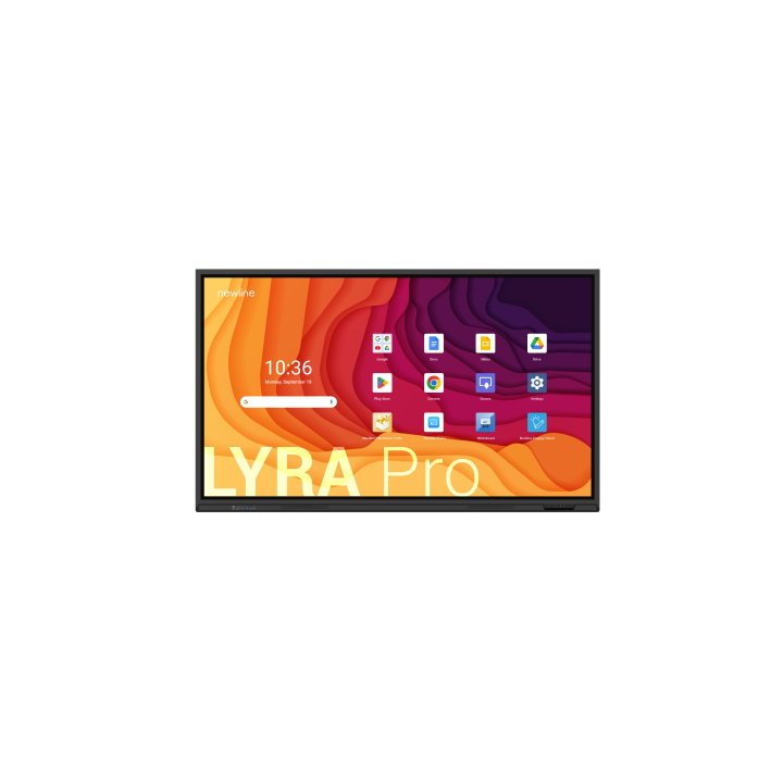 newline newline monitor internativo lyra pro  tt 7523qa  75,android 13, google edla, multi usuario,