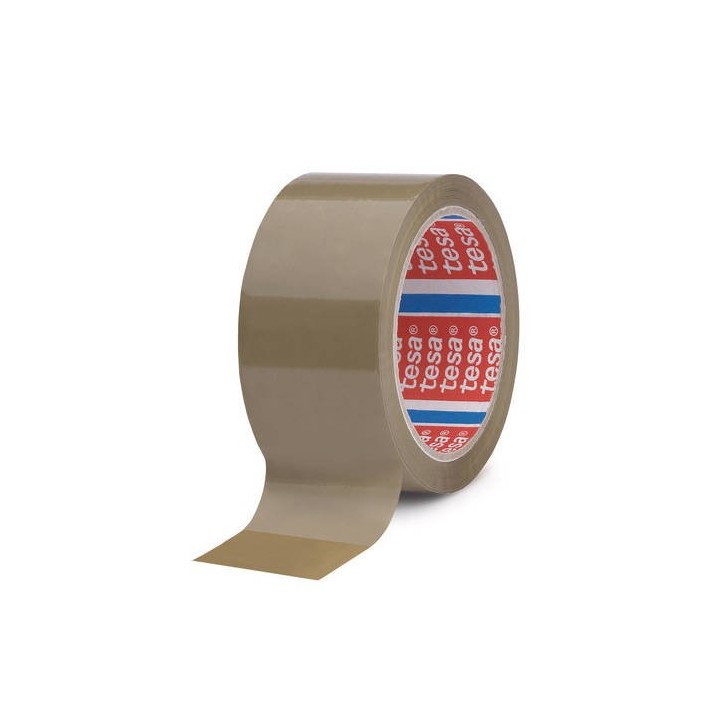 tesa cinta de embalaje en polipropileno 50mm.x132m. marron tesa 04089 00106 06  pack  6 unidades