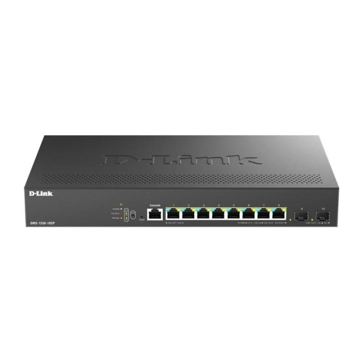 d link dms 1250 10sp/e switch 8xmg 2xsfp+ l2 poe