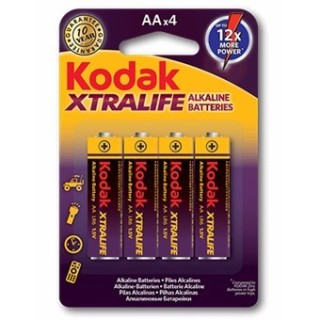 kodak blister kodak xtralife 4 pilas alcalina aa lr6