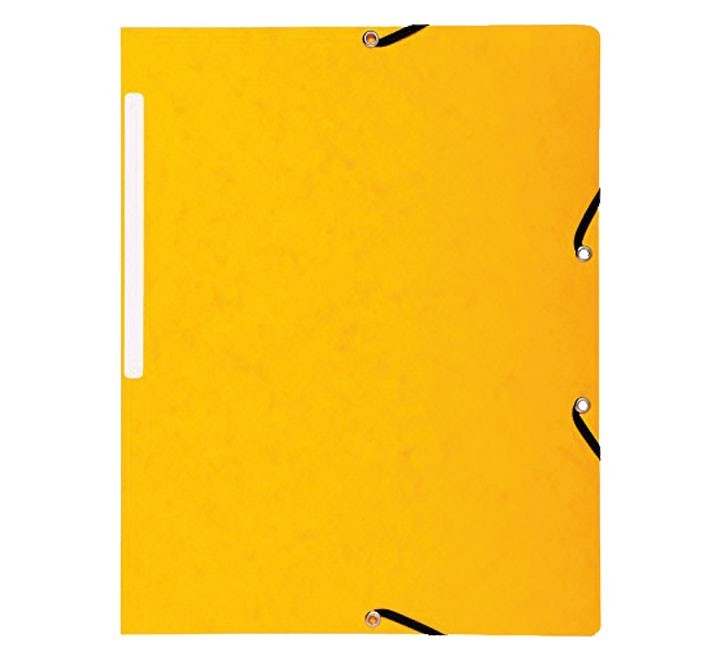 carpeta exacompta gomas sin solapas amarillo