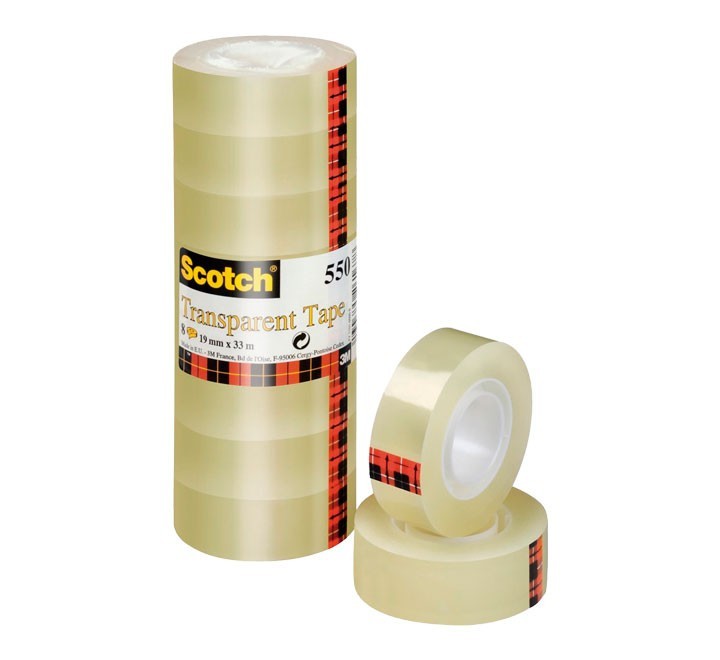 p. 8 rollo cinta adh. scotch 550 19mmx33m