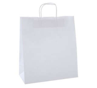 pack 50 bolsas kraft apli blanco 35x16x39 101650