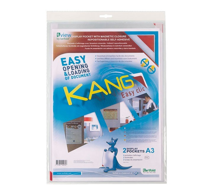pack 2 fundas tarifold adh. a3 kang easy clic