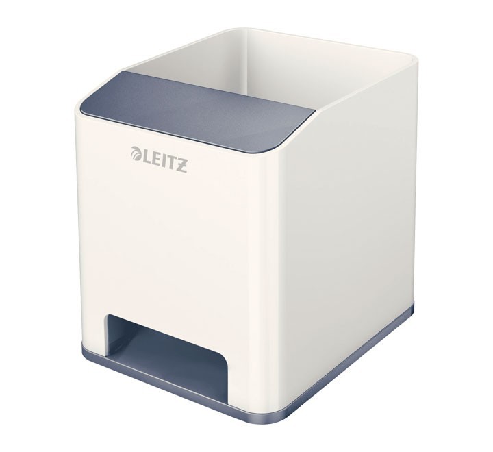 cubilete leitz wow dual blanco/gris 53631001
