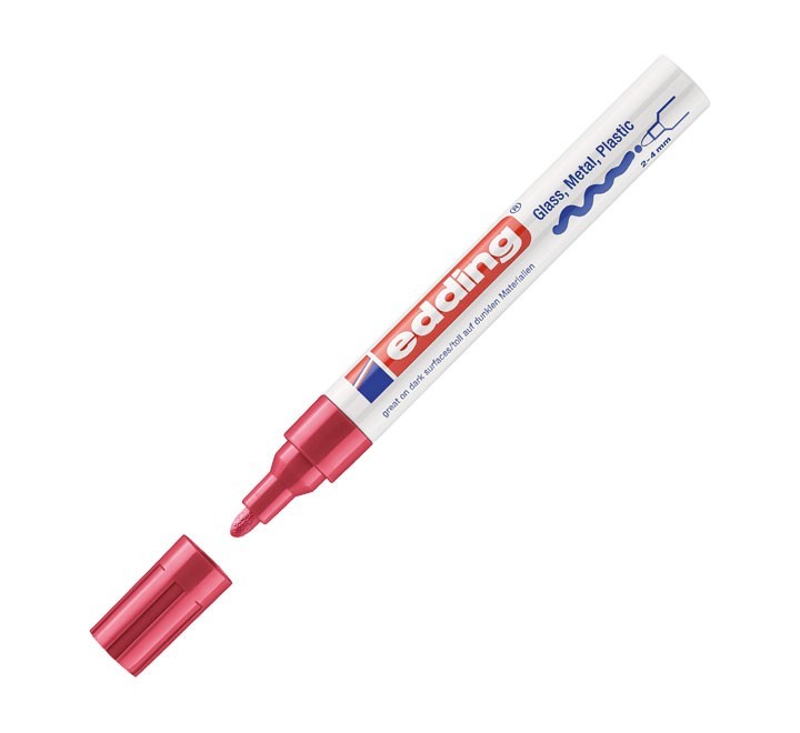 marcad. perm edding 750 2 4mm rojo 750 002