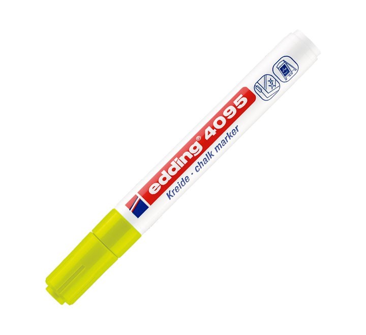 rotulador edding tiza liq. neon amarillo 4095 65