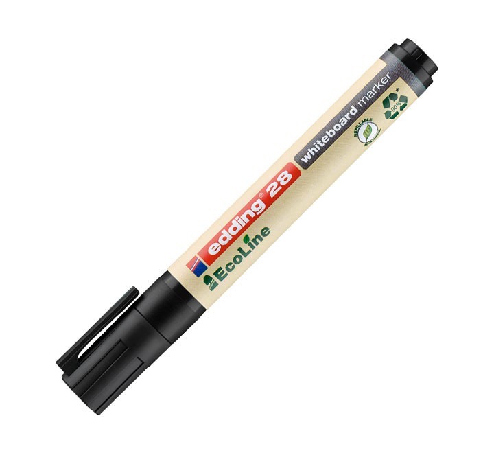 marcador piz blanca. edding 28 ecoline negro