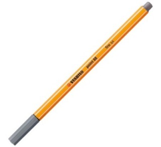 rotulador stabilo point 88 0.4mm gris osc