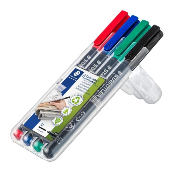 est. 4 rotul staedtler lumocolor perm 1mm st 1