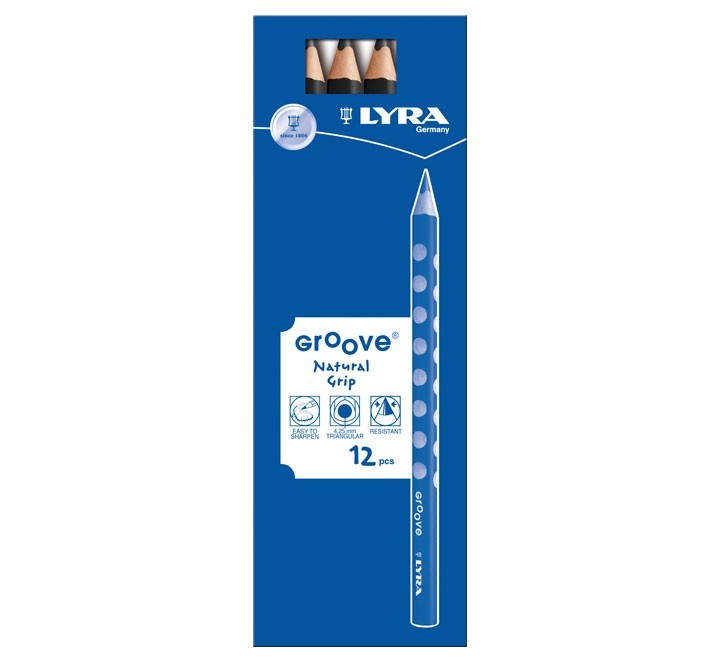 c.12 lapices lyra groove 3810099 negro