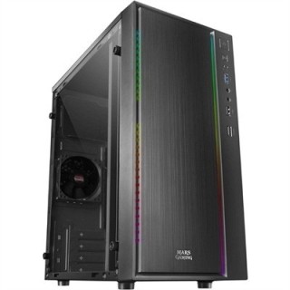 mars gaming caja ordenador mars gaming mcm negra micro atx 1 x usb 3.0 1 x usb 2.0 1 x 80mm rgb
