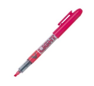 marcad. fluor pilot v light rosa