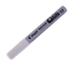 rotulador pilot super color sc w m blanco punta m