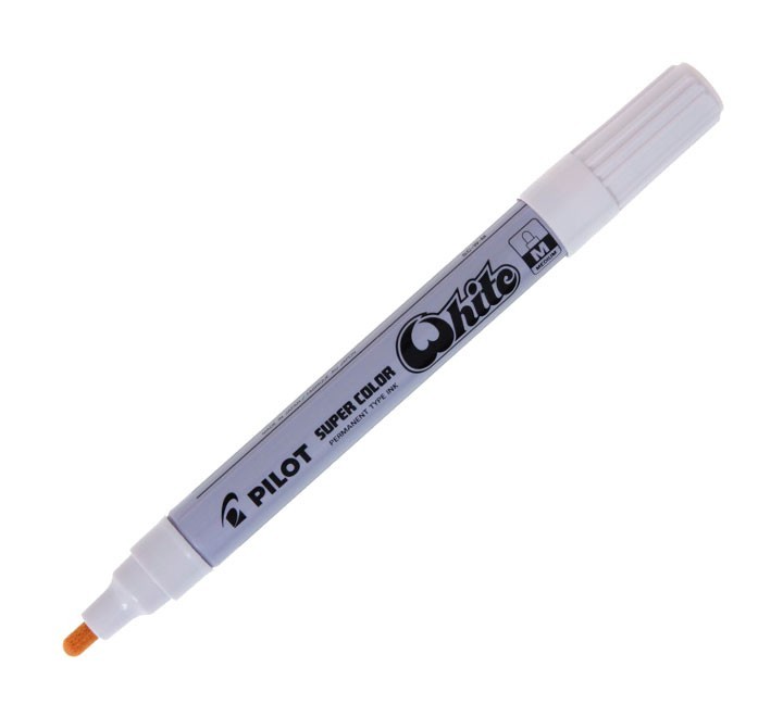rotulador pilot super color sc w m blanco punta m