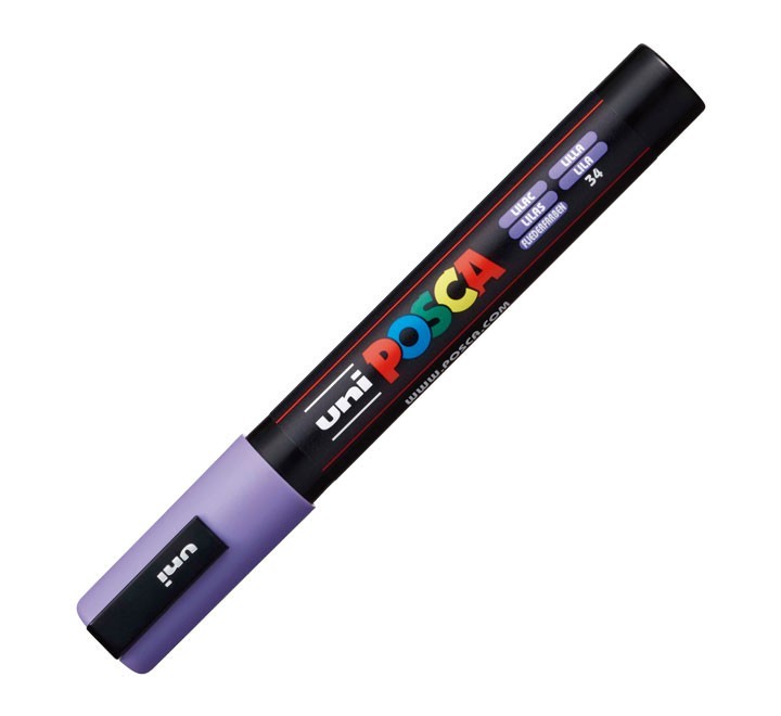 rotulador uni ball posca pc5m 1.8 2.5mm lila