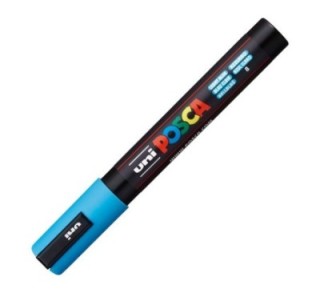 rotulador uni ball posca pc5m 1.8 2.5mm azul cl