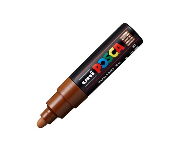 marcador uniball posca pc7m 4.5 5.5mm marron