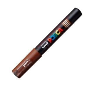 rotulador uni ball posca pc1m 0.7 marr