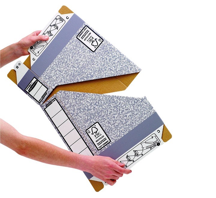 revistero fellowes bankers box carton a4 gris