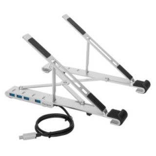 targus base para portatil targus con hub integrado 4x usb    a plata