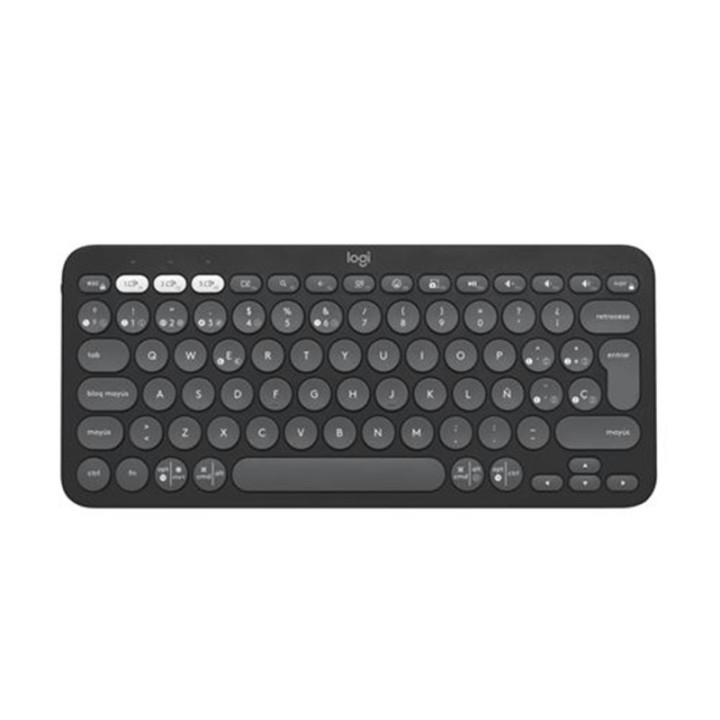 logitech teclado logitech pebble keys 2 k380s inalambrico grafito