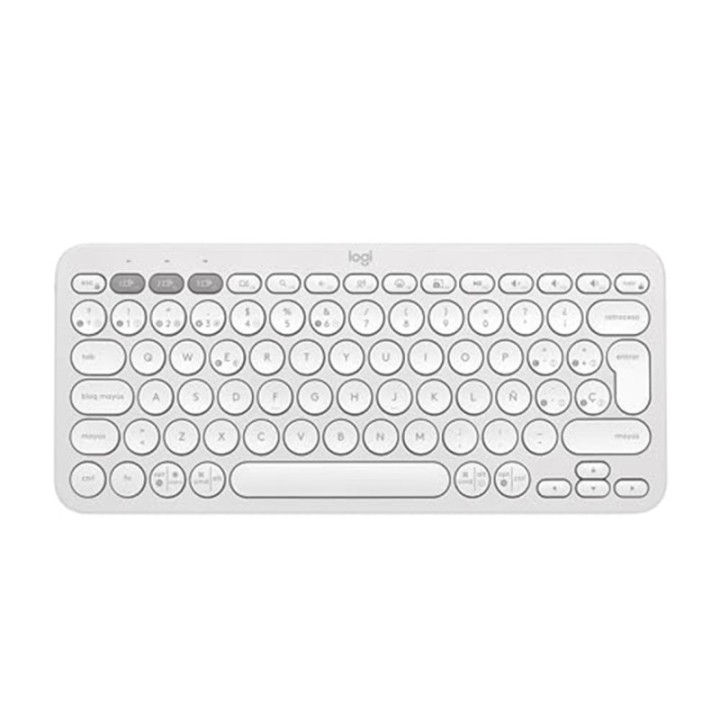 logitech teclado logitech pebble keys 2 k380s inalambrico blanco
