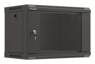 armario lanberg mural rack 19 6u 540x350 flat pack negro puerta cristal