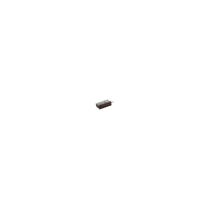tarjeta de sonido negro usb 7.1 savio ak 01 usb 2.0 mini jack 3.5 mm